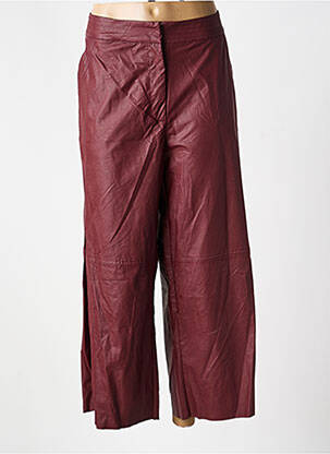 Pantalon 7/8 taille élastique taille normale rouge MAT. femme