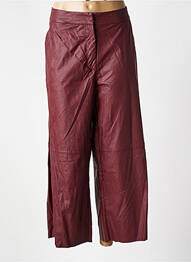 Pantalon 7/8 taille élastique taille normale rouge MAT. femme