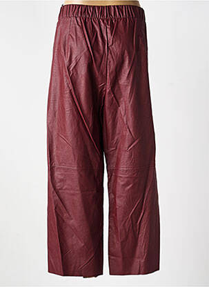 Pantalon 7/8 taille élastique taille normale rouge MAT. femme
