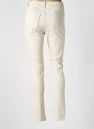 Jeans coupe slim stretch taille normale beige YEST femme