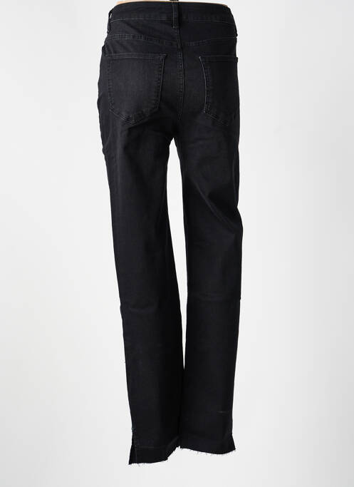 Jeans coupe droite stretch taille normale noir YEST femme