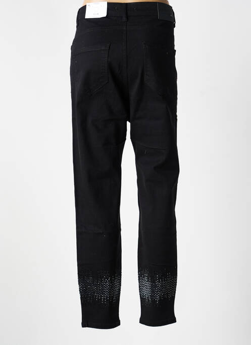 Jeans coupe slim stretch taille normale noir MAT. femme