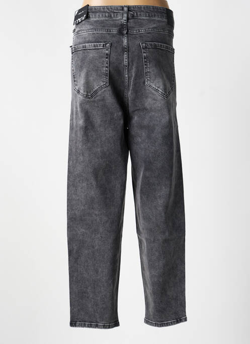 Jeans coupe droite stretch taille normale gris MAT. femme
