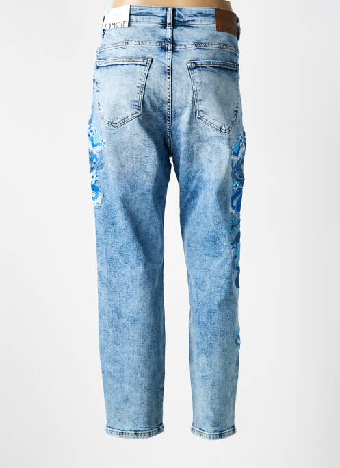 Jean coupe mom poches taille normale bleu MAT. femme