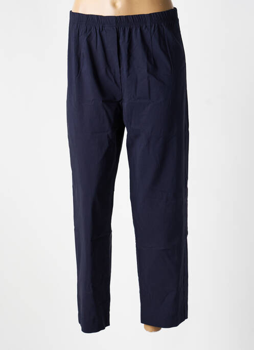 Pantalon 7/8 taille élastique taille normale bleu OLIVER JUNG femme