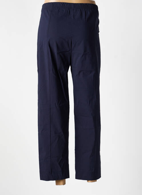 Pantalon 7/8 taille élastique taille normale bleu OLIVER JUNG femme