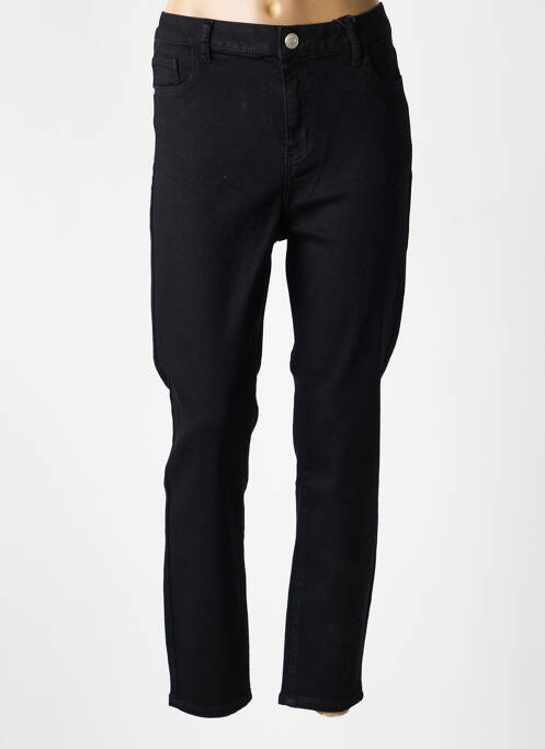 Jeans coupe slim stretch taille normale noir MAT. femme