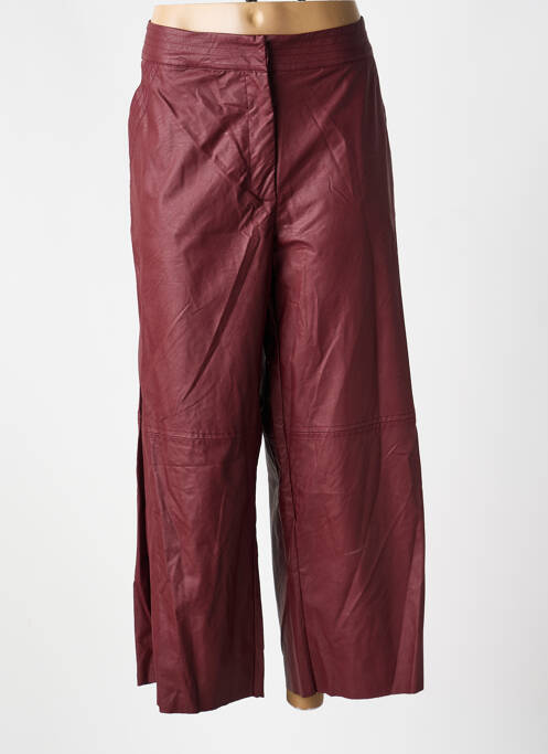 Pantalon 7/8 taille élastique taille normale rouge MAT. femme