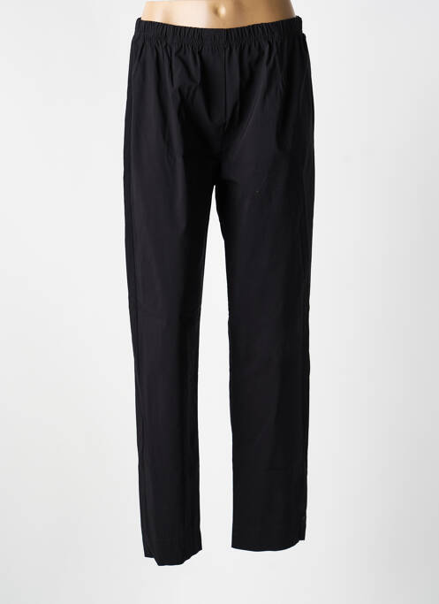 Pantalon droit tissage popeline taille normale noir OLIVER JUNG femme