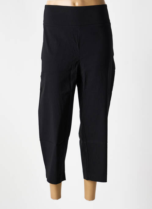 Pantalon 7/8 taille élastique taille normale noir YESTA femme