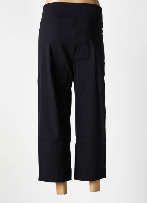 Pantalon 7/8 taille élastique taille normale noir YESTA femme