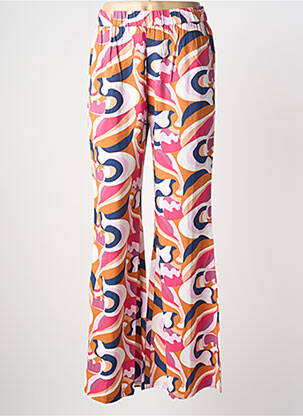 Pantalon large tissage popeline taille normale rose BLUTSGESCHWISTER femme