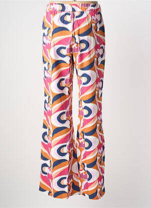 Pantalon large tissage popeline taille normale rose BLUTSGESCHWISTER femme