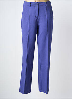 Pantalon slim tissage popeline taille normale violet ZILCH femme