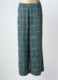 Pantalon large tissage popeline taille normale vert ZILCH femme