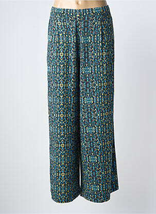 Pantalon large tissage popeline taille normale vert ZILCH femme
