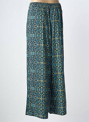 Pantalon large tissage popeline taille normale vert ZILCH femme