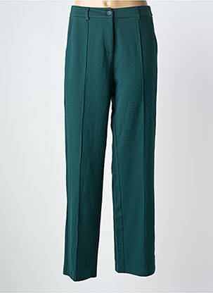 Pantalon chino tissage popeline taille normale vert ZILCH femme