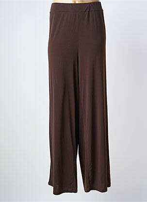 Pantalon droit stretch taille normale marron AN II VITO femme