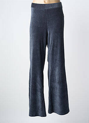 Pantalon droit stretch taille normale bleu YESTA femme