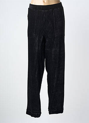 Pantalon droit stretch taille normale noir YESTA femme