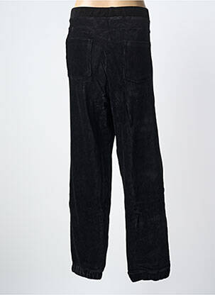 Pantalon droit stretch taille normale noir YESTA femme