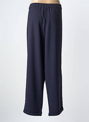 Pantalon droit stretch taille normale bleu YESTA femme