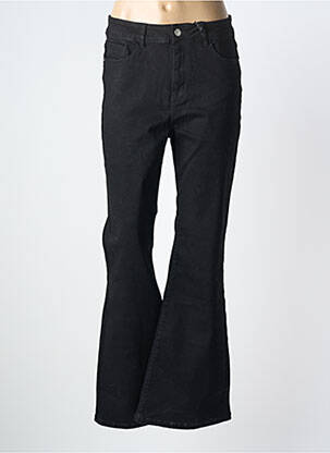 Jean coupe flare taille normale taille normale noir MAT. femme