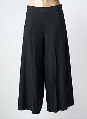 Pantalon large tissage popeline taille normale noir WENDY TRENDY femme