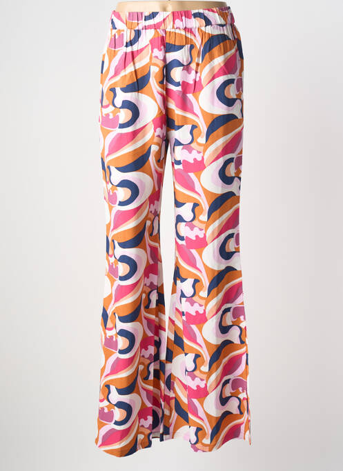 Pantalon large tissage popeline taille normale rose BLUTSGESCHWISTER femme