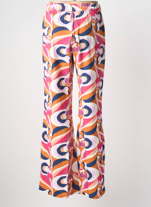 Pantalon large tissage popeline taille normale rose BLUTSGESCHWISTER femme