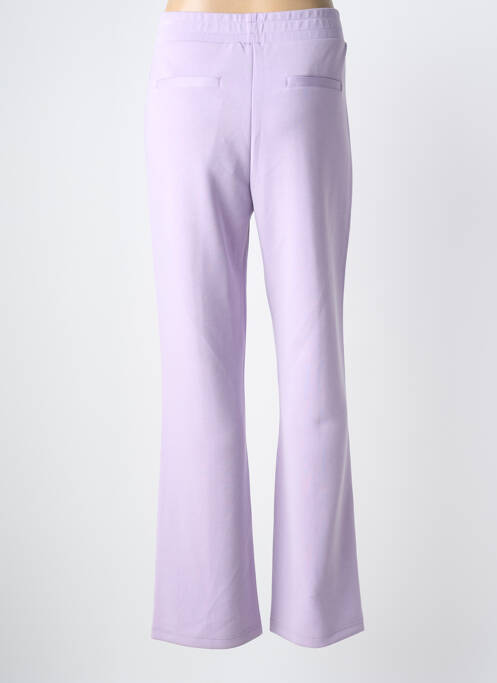 Pantalon droit stretch taille normale violet ESQUALO femme