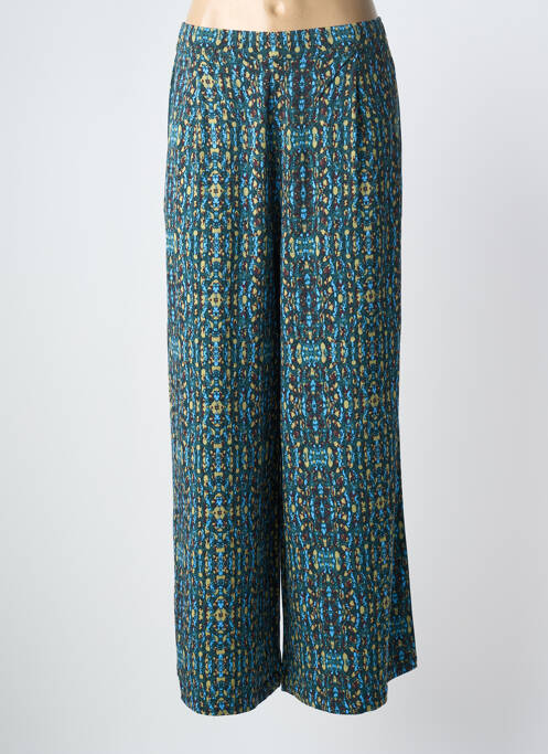 Pantalon large tissage popeline taille normale vert ZILCH femme