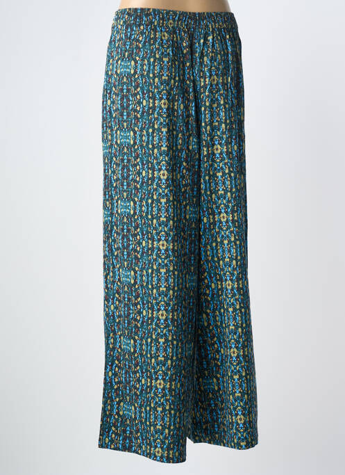 Pantalon large tissage popeline taille normale vert ZILCH femme