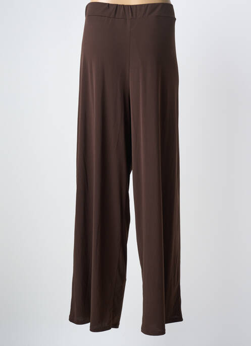 Pantalon droit stretch taille normale marron AN II VITO femme