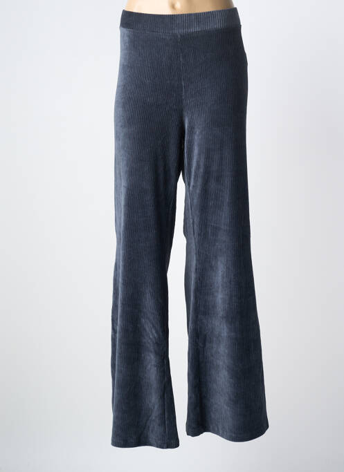 Pantalon droit stretch taille normale bleu YESTA femme