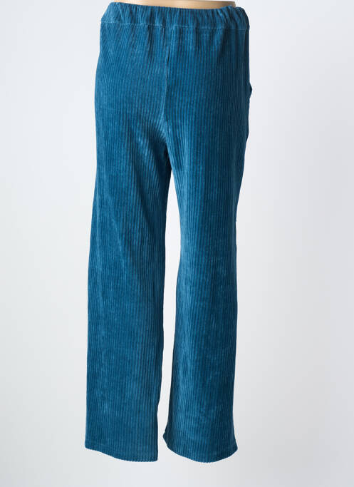 Pantalon droit stretch taille normale bleu MOMENT femme