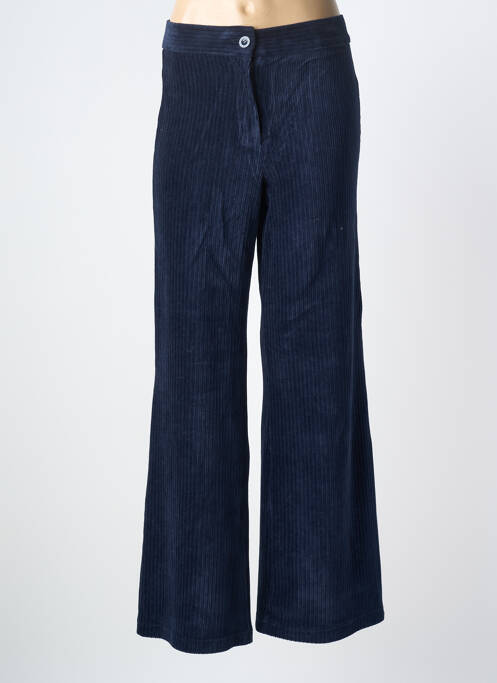 Pantalon droit stretch taille normale bleu NICE THINGS femme