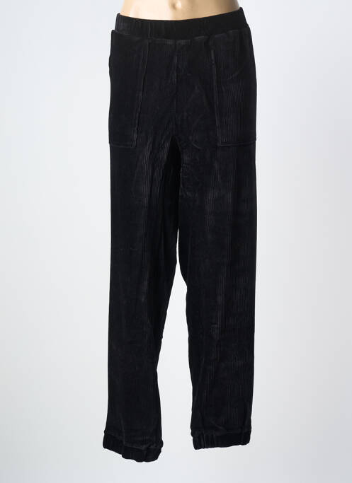 Pantalon droit stretch taille normale noir YESTA femme