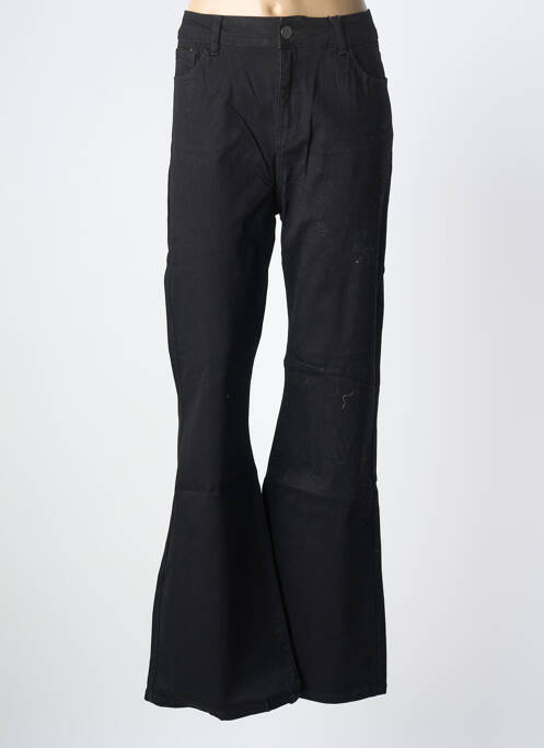 Jean coupe flare taille normale taille normale noir MAT. femme