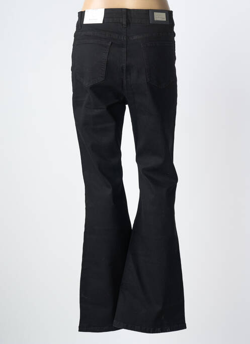 Jean coupe flare taille normale taille normale noir MAT. femme