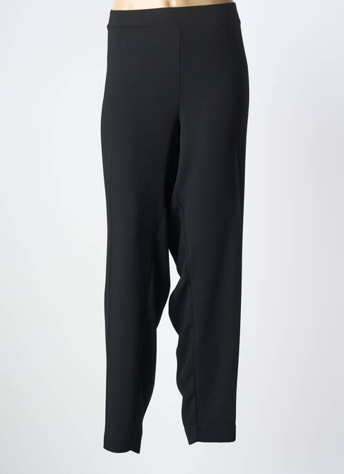 Pantalon slim taille élastique taille normale noir MAT. femme