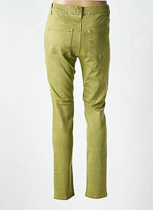 Jeans coupe slim stretch taille normale vert YEST femme