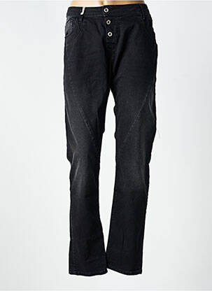 Jeans coupe slim stretch taille normale noir PLEASE femme