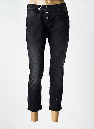 Jeans coupe slim stretch taille normale noir PLEASE femme