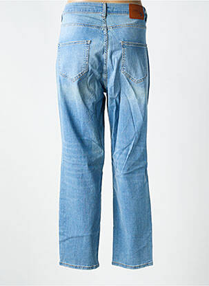 Jeans coupe droite effet usé délavé taille normale bleu MAT. femme