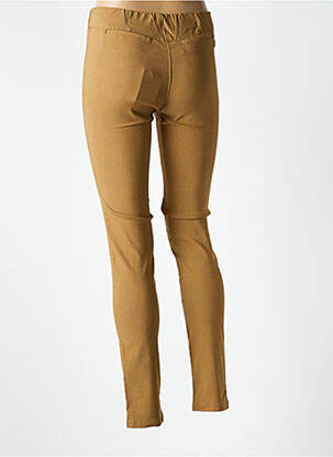 Jegging tissage popeline taille haute beige MASAI femme