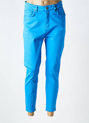 Jeans coupe slim stretch taille normale bleu MAT. femme