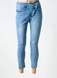Jeans coupe slim stretch taille normale bleu MELLY & CO femme