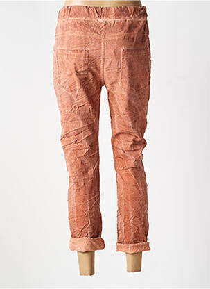 Pantalon slim taille élastique taille normale orange CARLA GIANNINI femme
